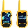Lexibook, Batman, Talkie-Walkies 200m, Gioco di Comunicazione, 2 canali di Comunicazione, Clip Cintura, a Pile, Nero/Giallo, TW12BAT