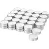 Lampade di Sale Store Candele Tealight bianche non profumate lumini durata 4 ore confezione da 50 pezzi