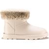 ESTRO Stivaletti Donna Invernali Bassi - Stivali Pioggia Donna Gomma Stivali da Pioggia Stivaletti con Pelo F115 (36 EU, Beige)