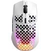 SteelSeries Aerox 3 Wireless - Mouse da gioco RGB traforato - Design ultraleggero e resistente all'acqua - Sensore ottico TrueMove Air da 18K DPI - Snow
