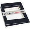 TUKA-i-AKUT 20x Passe-partout da 60x80 cm (per Foto da 40x60 cm), Senza Acidi e Resistente All'invecchiamento, Passepartout per Inquadrare Foto, Poster, Stampe d'Arte, ECC. Nero, TKD9100-60x80-20x