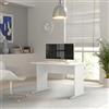 Forte TEMPRA2 - Scrivania, in legno, 108 x 72 x 72 cm, colore: Bianco