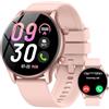 vamout Smartwatch Donna, 1.39 Orologio Smartwatch Donna con Effettua/Risposta Chiamate, Fitness Tracker con 120+ Sportive, Contapassi/SpO2/Cardiofrequenzimetro, IP68 Smart Watch per Android iOS (Rosa)