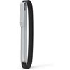 MoKo Portapenne per Apple Pencil Pro, 1a/2a gen, USB-C, Pelle PU per iPad Pencil con fibbia e fascia elastica da attaccare alla custodia dell'iPad, Grigio Argento