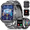BENYAR SMART Militare Smartwatch Uomo-3 cinghie 1.91'' /500mAh Batteria,Orologio Fitness con 100+ Modalità Sportive, 24/7 Frequenza Cardiaca, SpO2,Sonno Monitoraggio IP68 Impermeabile per Android iOS