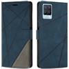 SONWO Cover per Realme 8 / Realme 8 PRO, Flip Caso in PU Pelle Case Cover Custodia con Slot per Schede e Supporto Stand per Realme 8 / Realme 8 PRO, Blu