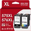 ZENOINK 575 576 XL Cartucce, PG 575XL CL 576XL Nero Colore Sostituzione per Originali Canon 575 576XL Cartucce Multipack per Canon Pixma TR4755i TS3550i TS3551i TS3750i TR4750i TR4751i (575XL 576XL)