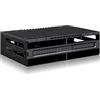 ICY DOCK Rack design estrazione diretta hot swap, docking station interna, docking per 4 HDD da 2,5 o SSD SATA/SAS in 1 alloggiamento da 5,25 - flexiDOCK MB024SP-B