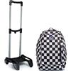 Invicta Kit scuola - ZAINO Reversibile Invicta + Carrello porta zaino - Twist Eco-Material