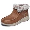 Skechers Glacial Ultra Cozy Getaway, Stivaletto Donna, Black Textile, 36 EU