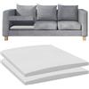 Duscdesp Pannelli di supporto per divano, 50 x 50 cm, cuscino di supporto per divano letto, cuscino per riparazione angolare, divano, letto, divano (bianco e 2 pezzi)