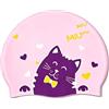 MUNTE Cuffia Piscina Bambino Rosa, Cuffia Silicone Piscina Bambina
