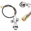 ECUTEE Paintball PCP - Kit di ricarica 0-5000PSI PCP SCBA con manometro, connettori in ottone, tubo da 50 cm, per stazione di ricarica paintball