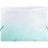 Idena 12108 - Cartella portadocumenti A4 in plastica, cartella a scomparti in bianco e petrolio con 12 scomparti, cartella di smistamento con elastico, etichette di etichettatura incluse