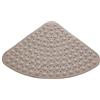 Inbagno Tappeto Doccia Antiscivolo Triangolare 54x54 cm, Design Moderno angolare con 114 Ventose, antimuffa