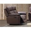 Vente-unique-Divano relax 2 posti in pelle di bufalo - Marrone - PAKITA