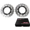 Konerstone Arashi Dischi freno anteriori per Kawa.saki Z900 2017-2025 ABS / Z900RS 2018-2025 CAFE' / Ninja 650R 2017-2025 / EX650 2017-2025 / Z650 ABS 2017-2025 / Z650RS 2000-2025 Brake Disk Accessori moto Nero