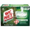 WC NET Tavoletta Profumoso Mountain Fresh - WC Net - 4 gabbiette da 34 gr (unità vendita 1 pz.)