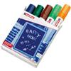 EDDING Marcatore a gesso liquido 4090 - punta scalpello - da 4 a 15mm - colori assortiti - Edding - astuccio 5 pezzi (unità vendita 1 pz.)