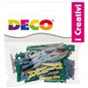 DECO Mollettine mini - in legno - colori pastello - 25 mm - Deco - conf. 45 pezzi (unità vendita 1 pz.)