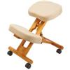 SERENA GROUP Sgabello ergonomico Minneapolis - bianco - Serena Group (unità vendita 1 pz.)