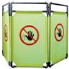 CARTELLI SEGNALATORI Barriera per interni - NO ENTRY - 3 pannelli - 170 x 100 cm - PL - giallo (unità vendita 1 pz.)