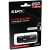 Emtec - Memoria USB B120 Click&Secure - ECMMD256GB123 - 256 GB (unità vendita 1 pz.)