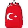 YQxwJL Zaino da viaggio con stampa bandiera della Turchia, casual, zaino da escursionismo, per uomo, donna, adulto, nero, Medium