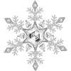KristLand Spilla Fiocco di Neve Donna Zirconi Completamente Tempestata Placcata Rodio Elegante Regalo Natale Matrimonio Compleanno