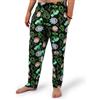 RICK AND MORTY Pantaloni da salotto da uomo, 100% cotone, pantaloni pigiama con tasche, divertenti pantaloni da notte con stampa di personaggi su tutta la superficie, con licenza ufficiale
