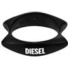 Diesel Anello di Diesel da uomo della collezione Metamorph. Gioiello in acciaio inossidabile di colore nero con finitura mista. Misure: 7. La referenza è DX1632001500 misura 16 trendy cod. DX1632001508