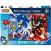 Ravensburger Puzzle Sonic Puzzle 24 Pezzi Giant 70x50cm