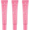 Essence Cosmetics Essenza Super Peptide - Balsamo labbra lucido, n. 02, rosa, liscio, con vitamine, nutriente, vegano, senza parabeni, senza particelle microplastiche, senza nanoparticelle