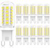 Eco.Luma G9 Lampadine LED Bianco Freddo 6000K, G9 LED 3W Equivalente G9 40W 50W Lampada Alogena, Angolo a fascio 360 °Non Dimmerabile, 500LM, AC220-240V, Risparmio energetico, Confezione da 10