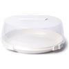 Excelsa Copritorta da Trasporto con Maniglie e Chiusura di Sicurezza, Bianco, 32 cm