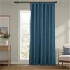 HPD Half Price Drapes BOCH-LN21331-108-DW - Tenda oscurante extra larga in lino, 1 pannello, 100 x 108, colore: blu storia
