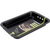 Zanetti, Teglia Lasagnera, Teglia Rettangolare Lasagne in Carbon Steel, 36x23x4.5 cm, Rivestimento Antiaderente, Colore Nero, Spessore 0,4 mm