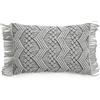 Lush Decor Studio Chevron - Federa decorativa in macramè, 33 cm di larghezza x 50,8 cm, colore: grigio