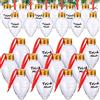 Nuenen Palline di Natale Riempibili di Liquore Whisky Bottiglia Sferica Natalizia in Plastica Sfere da Riempire 50 ml Trasparente Decorazione dell'Albero di Natale(24 Pezzi,Forma a goccia)