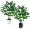 BTSD-home Piante finte di Monstera, 71 cm, grandi, tropicali, per interni ed esterni, per casa, camera da letto, balcone, ufficio, bagno, decorazione, confezione da 2