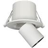 IWIIK Lampada da soffitto a LED orientabile e regolabile bianca, grande luminosità, colore della luce selezionabile 3000K-4200K-6500K, UGR<19, faretto moderno bianco da incasso per interni (6 W base