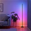 Modee Lampade da Terra LED, Piantana Lampada da Terra Funziona con Bluetooth, Sincronizzazione Musicale, 16 Milioni di Colori e 68 Modalità di Scenari per Soggiorno, Camere da Letto, 12W RGBW, 1260lm