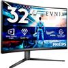 Philips Gaming Monitor 32M2C5500W 31.5 pollici, Curvo, 2560x1440, WQHD, 240Hz, Fast VA Panel, 0.5ms MPRT, USB Hub, (HDMI2x 2.0 DP 2x 1.4) Adaptive Sync, HDR400, FreeSync Premium Pro, Grigio Scuro