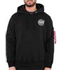 Alpha Industries Space Shuttle Felpa con Cappuccio da Uomo, Black, XXL