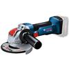 Bosch Professional 18V System Smerigliatrice angolare a batteria con X-LOCK GWX 18V-8 (incl. impugnatura supplementare, cuffia di protezione)