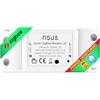 NOUS Interruttore ZigBee L6Z - Alexa e Google Home Relè luce 230V Tuya con timer LED DIY