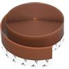 wigtda Guarnizione porta - striscia marrone in silicone autoadesivo, paraspifferi finestre/portafinestra, isolamento e tenuta, 35MM per fessure ≤ 20MM (Marrone)
