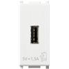 Vimar Unit Alimentazione Usb 5V1,5A 1 m, Bianco