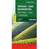 FREYTAG-BERNDT UND ARTARIA Vietnam-Laos-Cambogia: Wegenkaart 1:900 000: 186