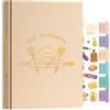Lanpn Libro di Ricette da Scrivere, B5 Quaderno per Ricette Il Mio Ricettario in Pelle, Recipe Cook Journal Book to Write in Your own Recipes, Libri di Cucina Cooker Girl Libro, Avena, Inglese